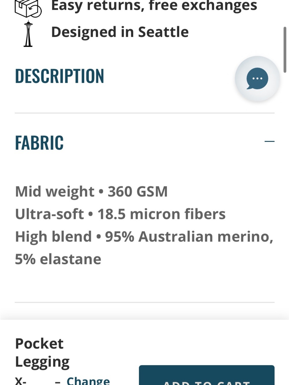 Woolly’s High-Waist Blue Merino Wool Leggings with Side Pockets size S - Picture 13 of 15